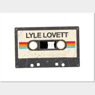 kurniamarga vintage cassette tape Lyle Lovett Posters and Art